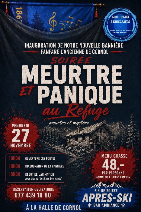 Soirée meurtre et panique au refuge