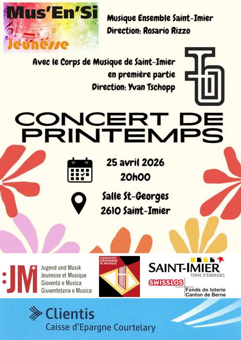 Concert de Printemps - Mus'En'Si / Corps de Musique de Saint-Imier
